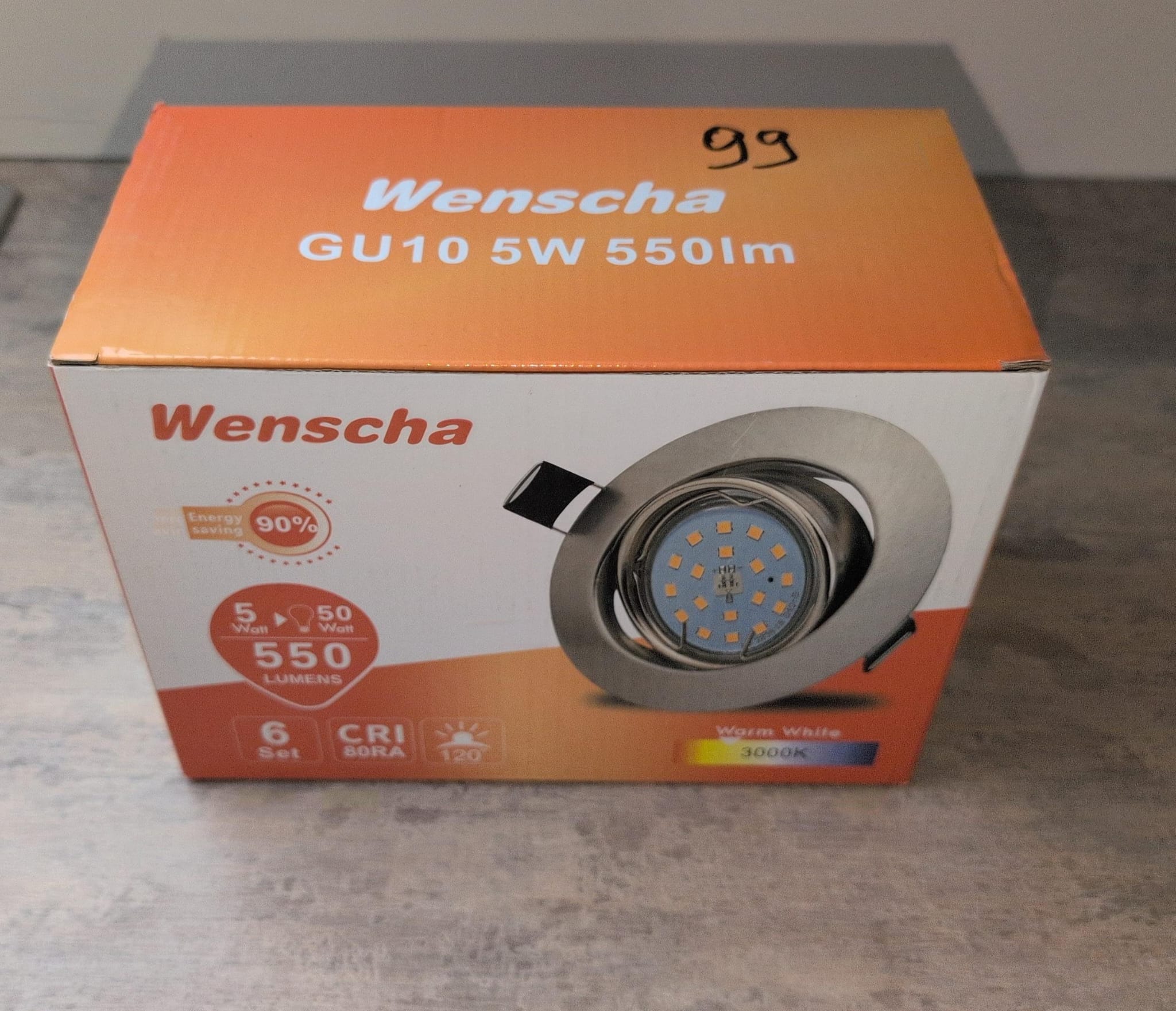 Lot de 6 Spots LED Encastrables GU10 5W 3000K Nickel Satiné – Image 13
