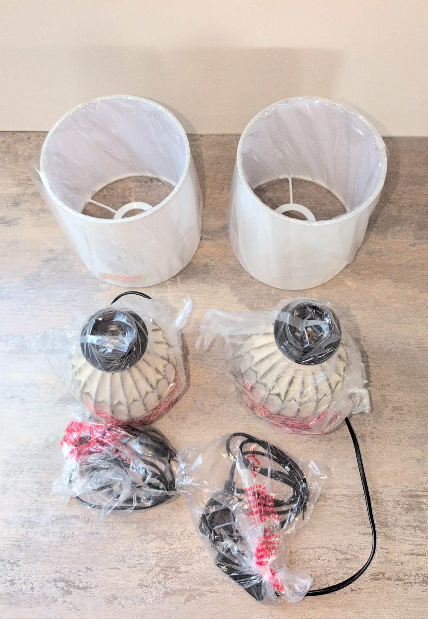 Lot de 2 Lampes de Chevet Céramique Scandinave E27 – Image 12