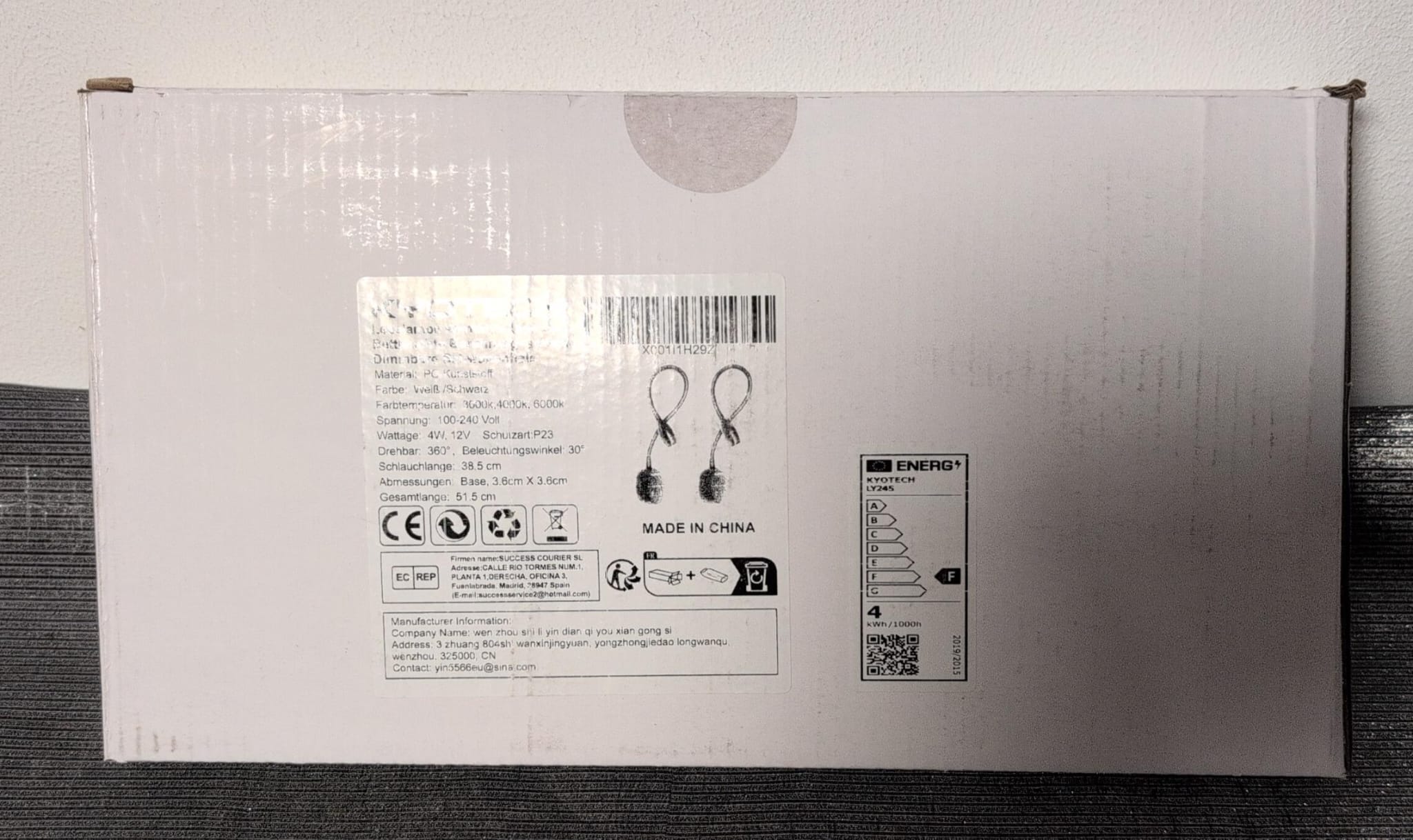 Lot de 2 appliques murales LED orientables blanches 4W – Intensité variable – 3000K à 6000K – Tactiles – Image 5